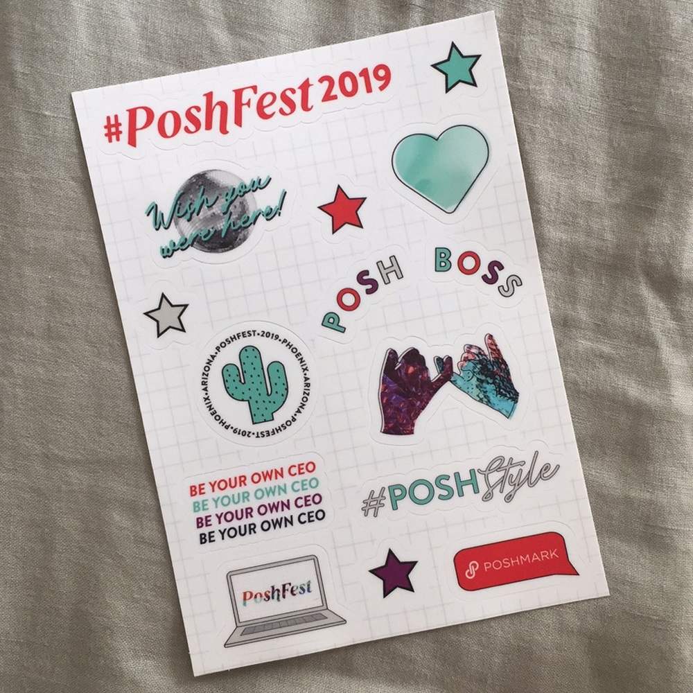 ♣️ 3/$15 🆕 POSHFEST exclusive stickers